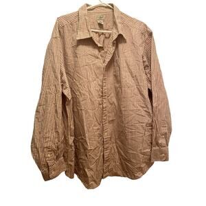 Ll Bean Shirt Men Size XXL‎ Stripes Multicolor 100% Cotton